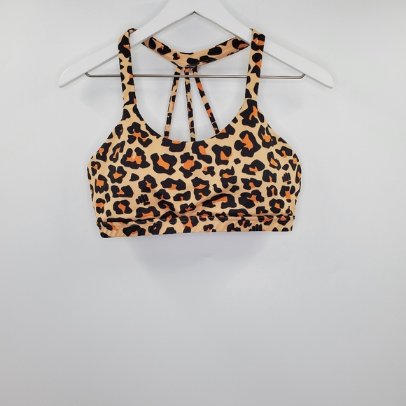 feed me fight me Other - Feed Me Fight Me Cheetah Print Sports Bra Strapy